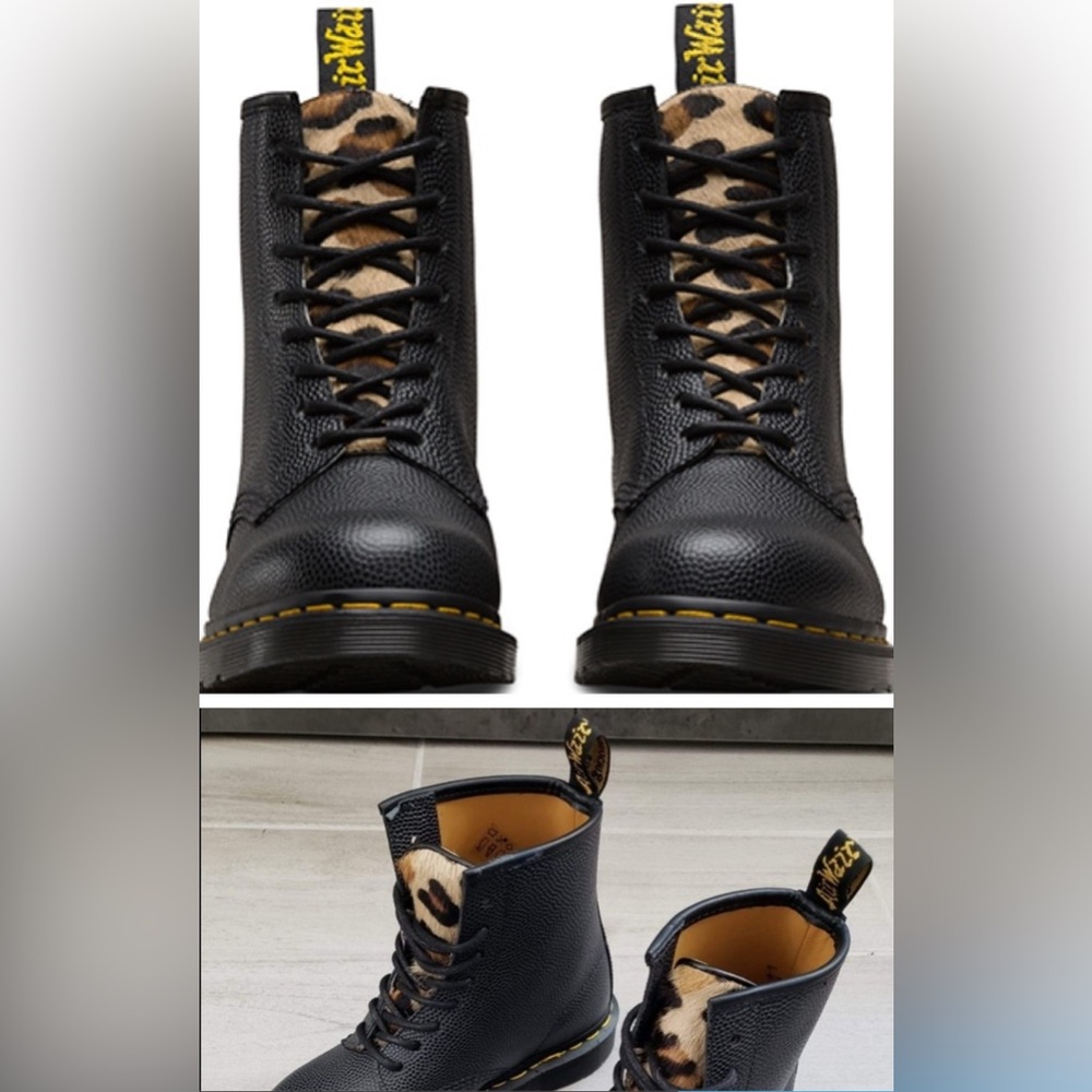 Stussy x Dr Marten 1460 cheetah boot